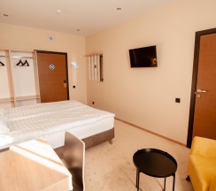 Номер комфорт с 1 двуспальной кроватью в Smart Hotel Neo Иваново