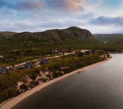 АРК-шале ПРЕМИУМ 4 SNGL 1line (sea view) в Titovka arctic river park
