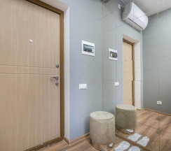 Апартаменты улучшенные с 1 двуспальной кроватью в Sky inn color