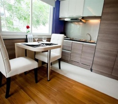 Люкс Deluxe с балконом и с красивым видом из окна в iCheck inn Residences Sukhumvit 20