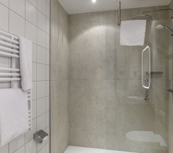 Двухместный номер с видом на Кёльнский собор двуспальная кровать в Hilton Cologne