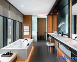 Двухместный номер Deluxe с видом на реку двуспальная кровать в The Lalu Nanjing