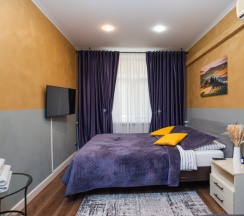 Двухместный номер с кухней, одной двуспальной кроватью с собственной ванной комнатой и дополнительным спальным местом в Goldie Home