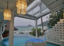 Двухместная вилла Luxury с видом на море двуспальная кровать в DD Hut Koh Tao