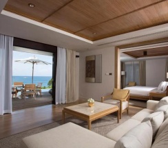 Двухместный Signature люкс с бассейном with ocean view двуспальная кровать в Trisara Villas & Residences Phuket