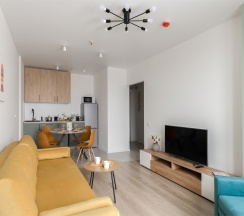 Cruise - премиум-апартаменты с отдельной спальней около м.Сокол (8 этаж, до 5 гостей) в Smart Lofts Moscow