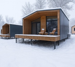 Мини-Барнхаус с видом на озеро в Река & Песок