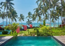 Двухместная вилла Pool с видом на закат 2 отдельные кровати в Kupu Kupu Phangan Beach Villas & Spa by L'Occitane