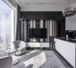 60 этаж вид на закат с высоты 250 метров в Heaven Apartments