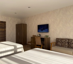 Четырёхместный Сьют c 1 комнатой с балконом и с видом на море в Aimara