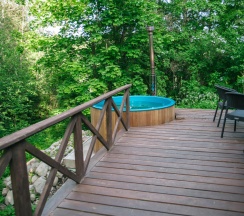 Дом с купелью с панорамными окнами и открытой террасой #5 в Уютные Ёлы