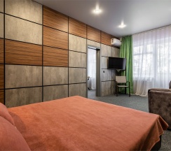 Апартаменты с кроватью размера «king-size» и видом на море в Брют