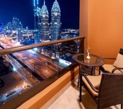 Люкс Prestige с 2 комнатами с видом на город в Mercure Barsha Heights