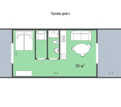 Тролль Дом L в Золотая долина