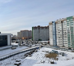 Двухместные апартаменты c 1 комнатой с балконом (двуспальная кровать) в Квартира Уютная на Кургане Бессмертия