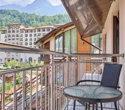 Студия четырёхместная с мини-кухней и балконом в Астра де Роза