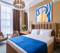 Улучшенный номер с двуспальной кроватью и видом на море в Lido central