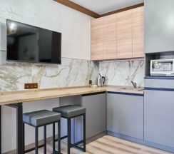 Четырёхместная студия с мини-кухней с балконом в Астра де Роза