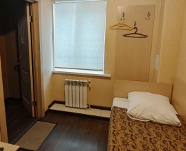 Номер эконом с 1 односпальной кроватью (без окна) в Престиж