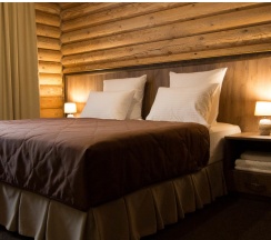 Номер делюкс с 1 двуспальной кроватью в срубе в Таурух