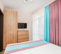 Делюкс апартаменты с балконом и видом на горы в Alba inn apartments