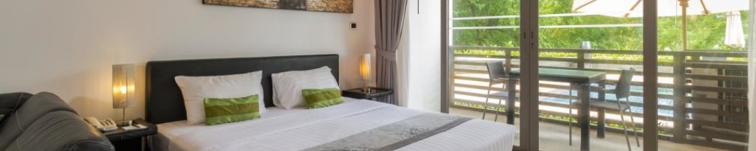 Студия с красивым видом из окна в Nakalay Palm Resort Phuket