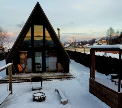 Коттедж улучшенный Aframe в Chilla_villa_black