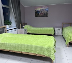 Кровать в 4-местном общем номере в Похрапимinn