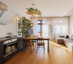 Стильные апартаменты в Панорама парк