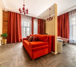 Люкс с видом на город в Loft Garden