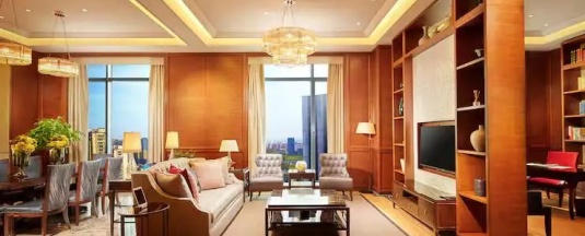 Двухместный люкс Presidential двуспальная кровать в DoubleTree by Hilton Hangzhou East