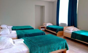Кровать в 5-местном общем номере в Smart Hotel KDO Воронеж
