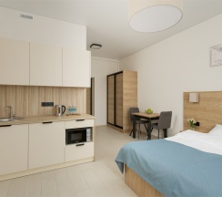 Стандарт без балкона (цокольный этаж)/Standart without balcony в Lavicon Apart Nebug