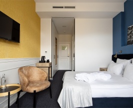 Стандартный номер с видом на парк и большой двуспальной кроватью в Королева Луиза