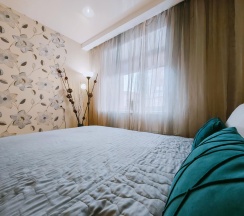 1-комнатные апартаменты люкс с 1 двуспальной кроватью в Sutki Life (Сутки Лайф) на 40 лет Победы 17А