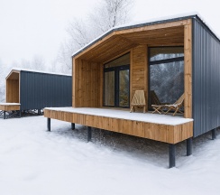 Мини-Барнхаус с видом на озеро в Река & Песок