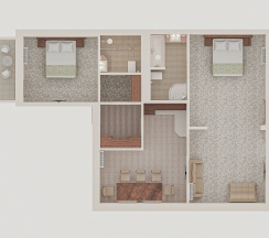 Апартаменты с балконом в Alean Family Doville