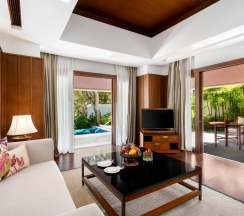 Четырёхместная вилла Pool Deluxe с 2 комнатами рядом с пляжем в Отель Santiburi Koh Samui