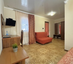 Двухместный стандарт с двуспальной кроватью с доп местом (4 этаж, окно выходит в атриум отеля) в Атриум