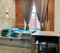 1-комнатные апартаменты стандарт с 1 двуспальной кроватью в Samsonov Hotels