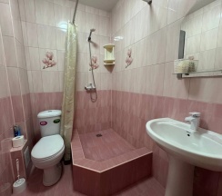 Двухместные апартаменты с красивым видом из окна двуспальная кровать в Мелис