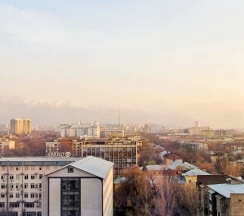 Двухместные апартаменты с красивым видом из окна двуспальная кровать в Travel`s Apart