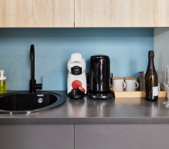 Студия четырехместная с видом на город в Mix Hotels Nevsky 47