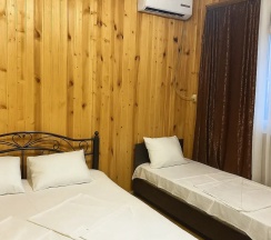 Трёхместный коттедж с красивым видом из окна в Delis