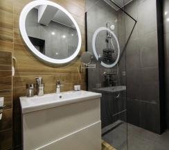 Апартаменты Deluxe с 2 комнатами с видом на город в City apartments-deluxe room