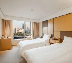 Двухместный номер (2 отдельные кровати) в JI Hotel Lujiazui Babaiban