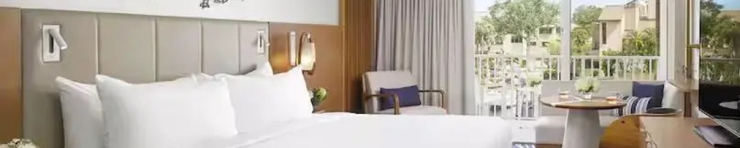 Двухместный номер Tower с балконом двуспальная кровать в Hilton Fort Lauderdale Marina
