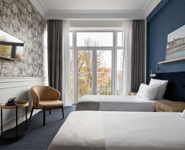 Стандартный номер с видом на город и двумя отдельными кроватями в Королева Луиза