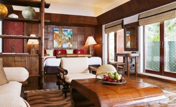 Двухместная Hong Haa двуспальная кровать в Mom Tri's Villa Royale