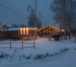 Barnhouse 4 | Баня и банный чан на территории в Берёзовая роща